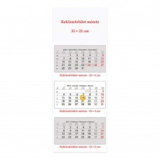 3 tömbös 3 hónapos speditőrnaptár 33x88 cm \SP-3H3-FU\